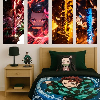 Quadro Decorativo com 1,3 e 4 unidades Anime Demon Slayer Tanjiro Kamado-Hashiras-Kimetsu no Yaiba 45x20 cm em Oferta na Shopee
