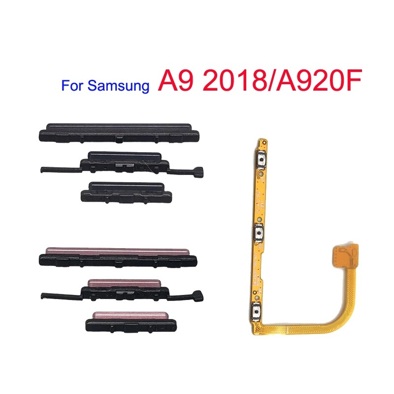 Botão Liga/Desliga Flexível E Externo Volume Lateral Para Cima Baixo Samsung Galaxy A920 A9 2018