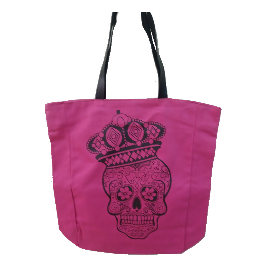 Bolsa Caveira Ecológica Tecido Cores Estampas Ecobag Ecológica