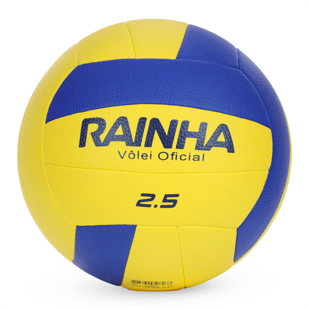 Bola Rainha Vôlei Oficial 2.5 2024 Amarelo e Azul - Único