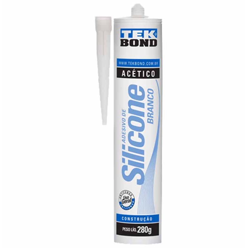 Adesivo Silicone Acético Branco 50g 1202 Tek bond - UN