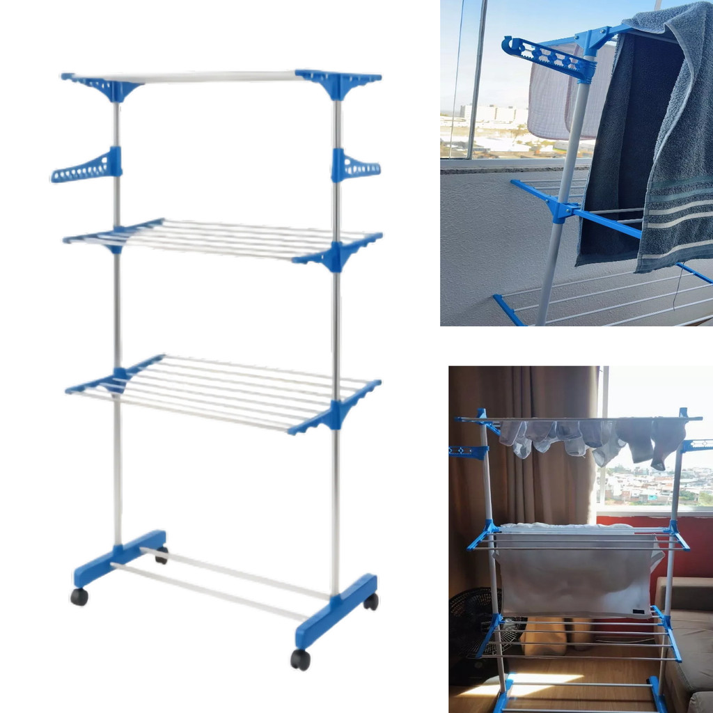 Varal 3 Andares Inox: Onde Comprar | BuscaProdutos