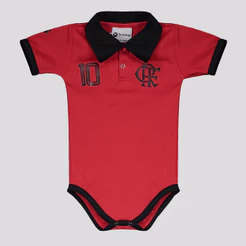 Body Polo Flamengo Rubro Negro