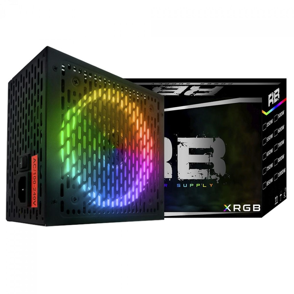 Fonte BRX Rainbow RGB, 650W, 80 Plus Bronze, PFC Ativo, 51033651 em Oferta na Shopee