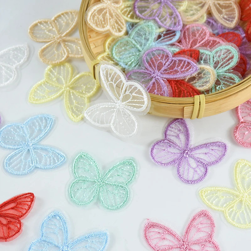 Kit 100 Borboletas de Voal Sortidas - DIY, Artesanato, Laços e Tiaras Decoracao Tiara Calcinha Calca em Oferta na Shopee