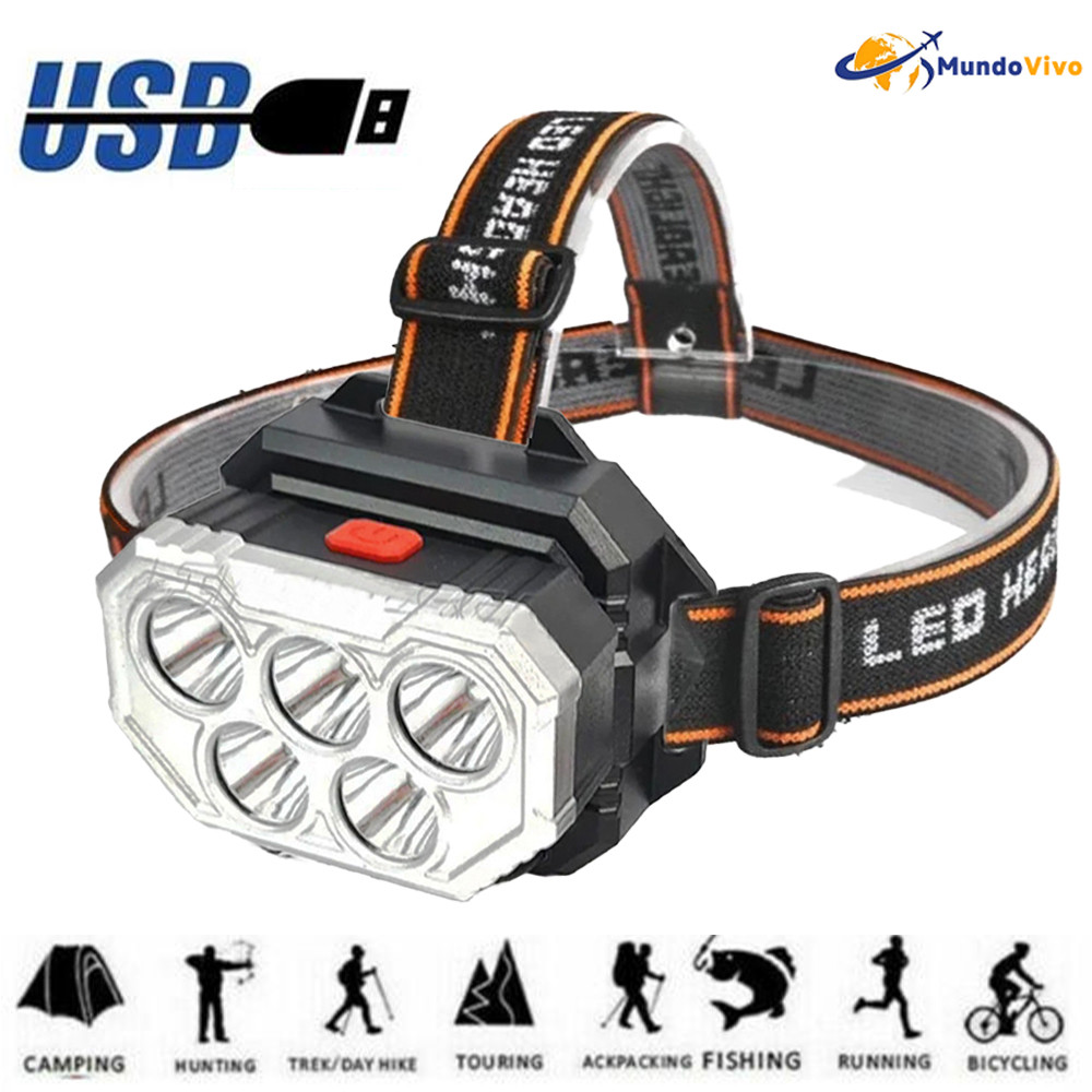 Conjunto de iluminação multifuncional: luzes de caça, luzes de acampamento, luzes de trabalho 3 em 1