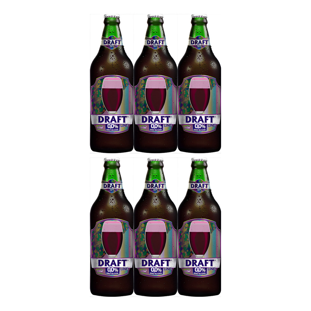 Draft Sem Álcool 0,0% Line 600ml 6 Unid. em Oferta na Shopee