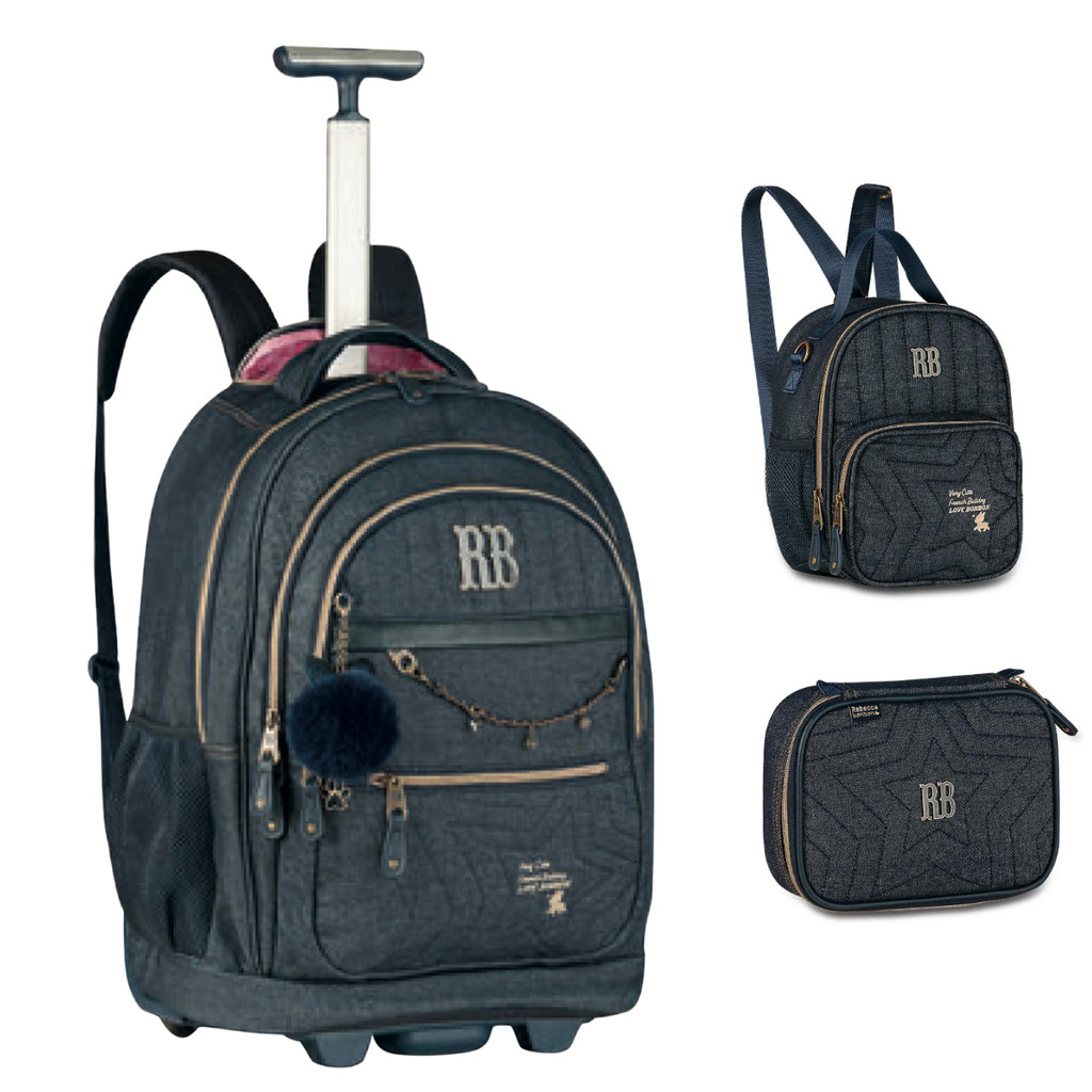 Mochila Rebecca Bonbon Jeans com Estojo: Onde Comprar | BuscaProdutos