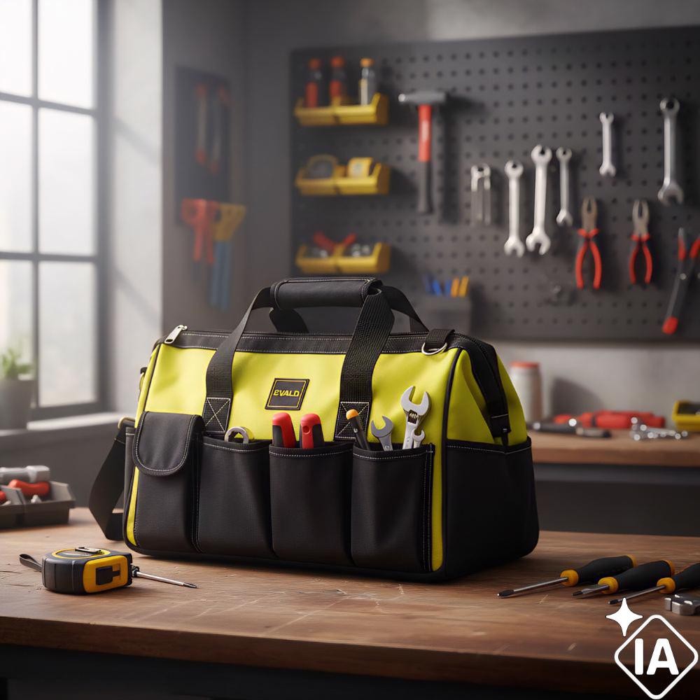 Bolsa Organizadora para Ferramentas 16 Pol 15 Bolsos em Lona Reforçada EVALD