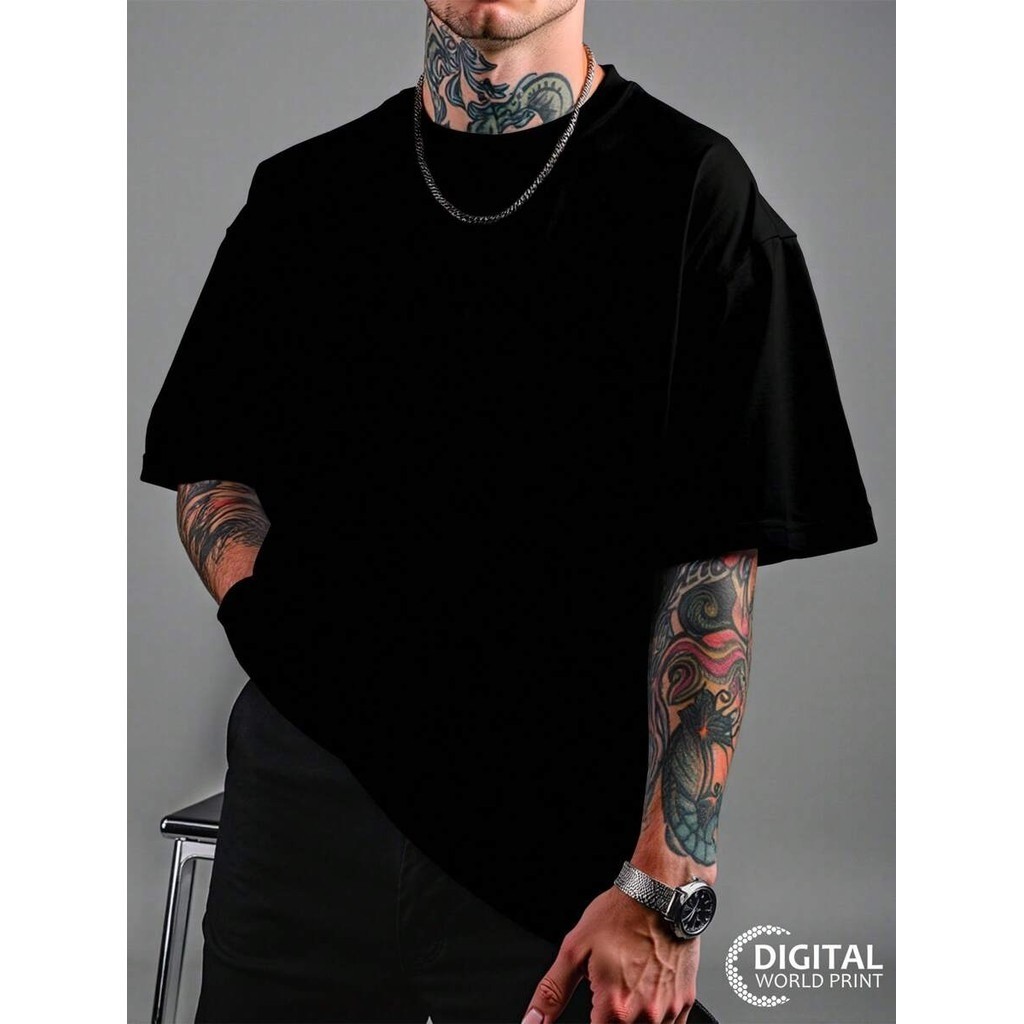 Camisa Camiseta Oversized Streetwear Premium basica Lisa Fio 30.1penteado 100% Algodão