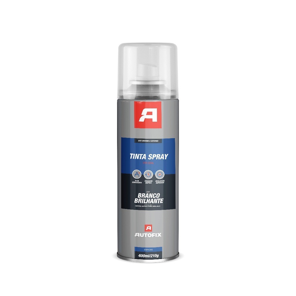 Premium Spray Uso Geral Autofix 400ml - Branco Brilhante