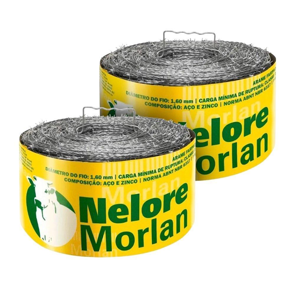 Kit 2 Arame Farpado Nelore Fio 16 1,60mm 250kgf 500m
