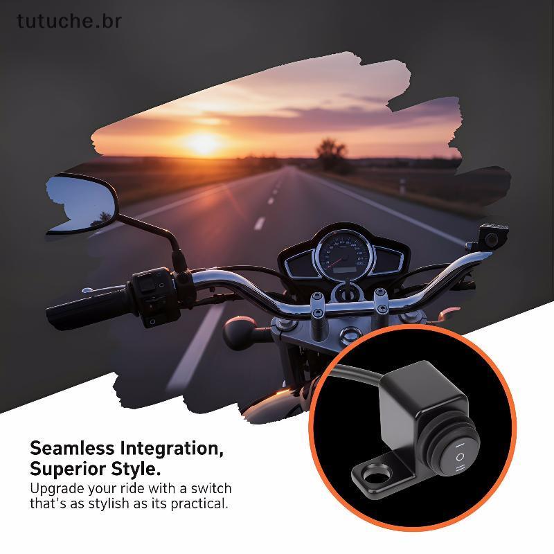 TU 7 8 Polegada Interruptor Universal Da Motocicleta Guiador Farol Botão Liga/Desliga Adequado Para Bicicleta ATVfortabl