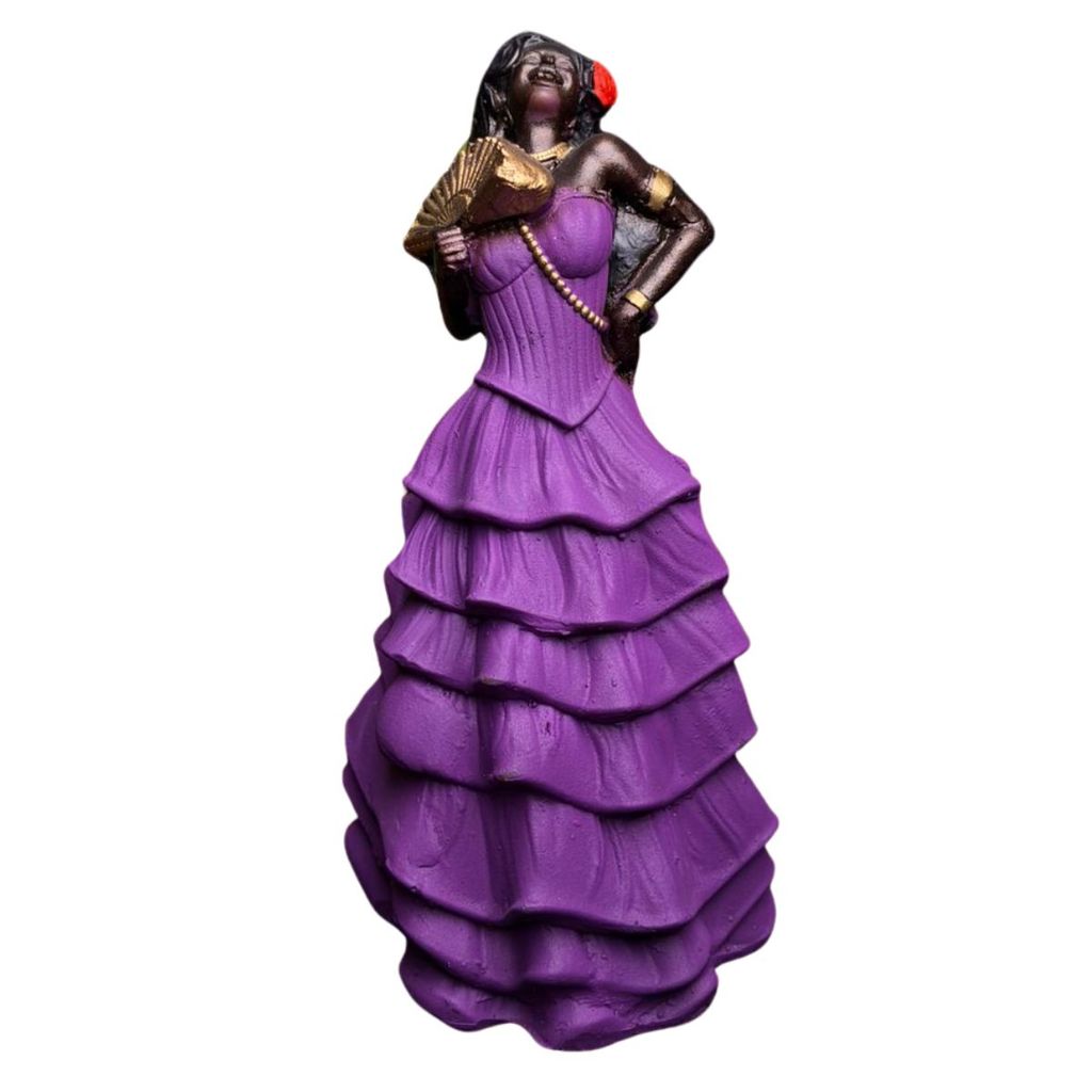 Pomba Gira Sete Saias (D) (R) 14 cm - Imagem Umbanda Candomble
