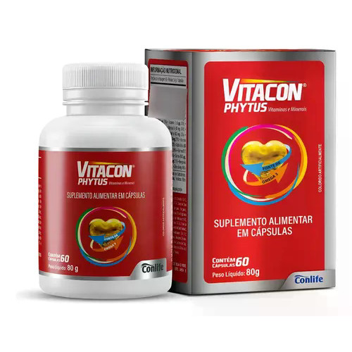 Vitacon Phytus 60 Cápsulas Suplemento Ômega 3 E Vitamina E
