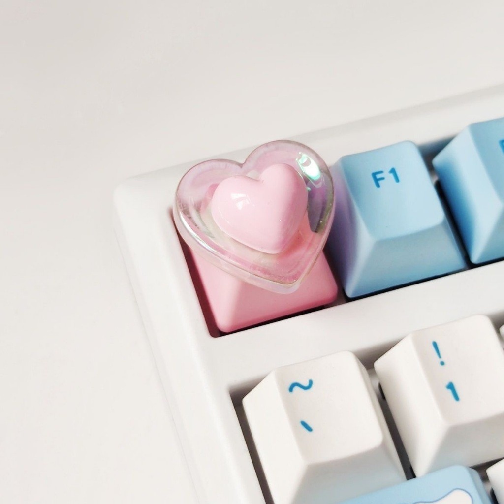 Alta Beleza Rosa Sereia Menina Coração Keycaps Para Eixo Cruz Teclados Mecânicos Tampas Chave Presente