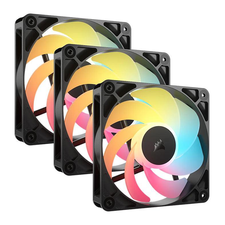 Kit Ventoinhas Corsair RS120-R, ARGB, 3x120mm, Preto, CO-9050196-WW