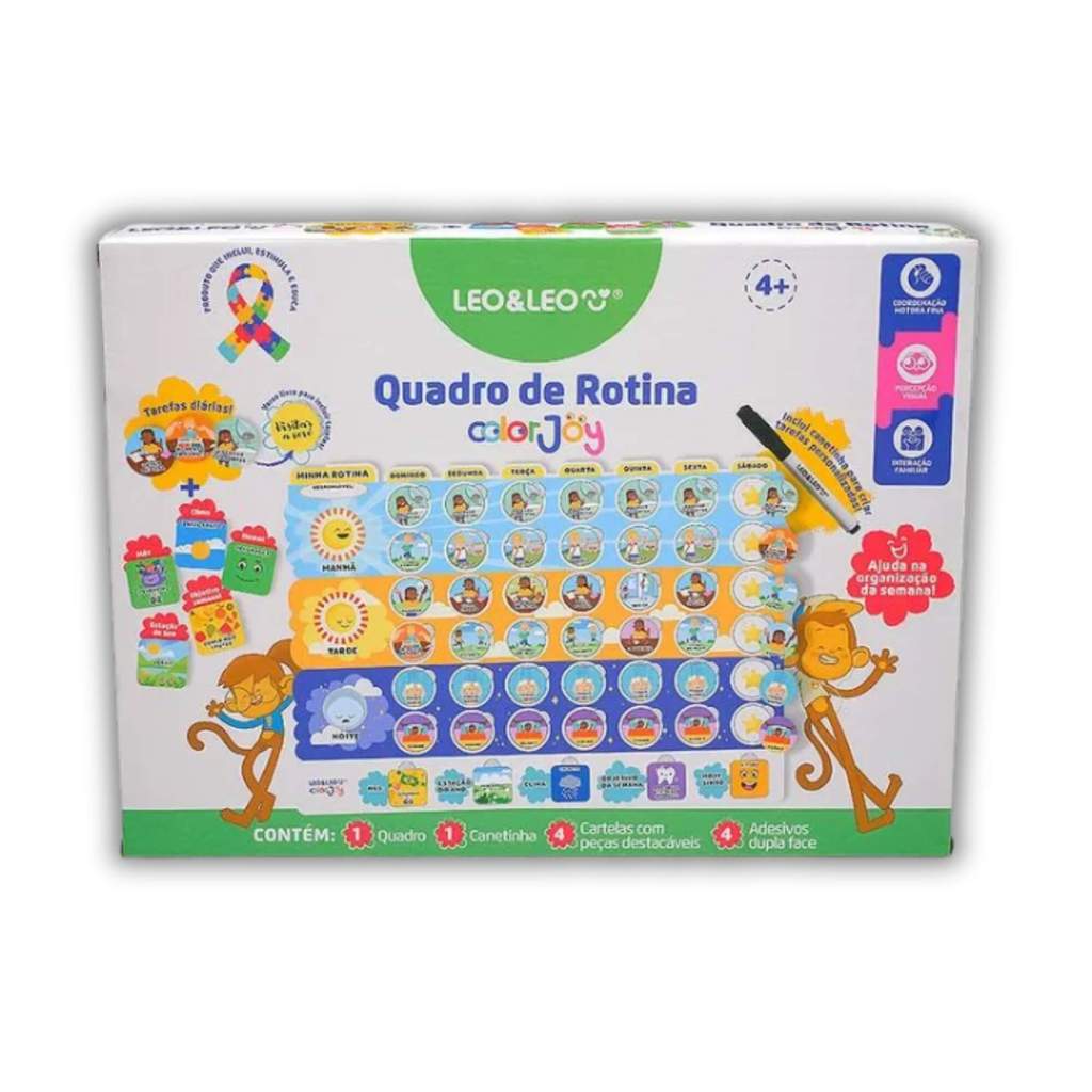 Quadro de Rotina Color Joy Caixa Leo&Leo Leonora - 10832