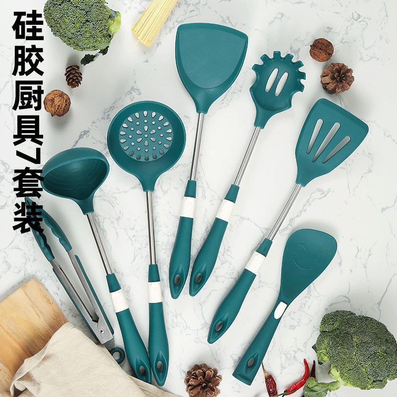Espátula de Silicone espátula de cozinha utensílios de cozinha panela antiaderente dedicada resistente à temperatura col