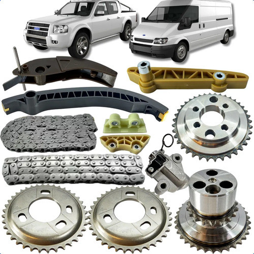 Kit Corrente Distribuição Ranger Transit 2.2 16v 2012 2013 Ford Ranger Transit 2012 2013 2014 2015