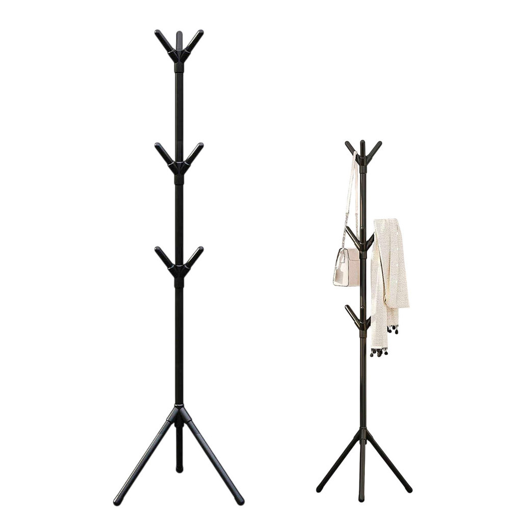 Mancebo Arara Cabideiro 9 Ganchos Multiuso Blusa Casaco Roupa Chapeu Casa Quarto Closet Bone Bolsa Toalha Organizaçao