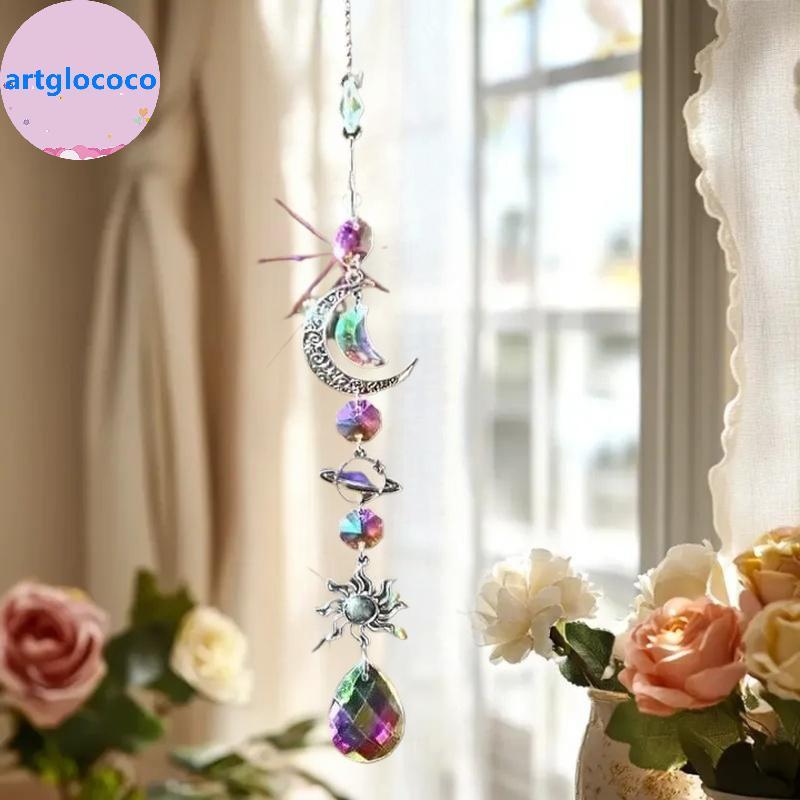 Artglococo Cristal Carrilhão De Vento Rainbow Maker Sun Catcher Dream Pingente Decoração De Jardim Para Casa , Feriado ,
