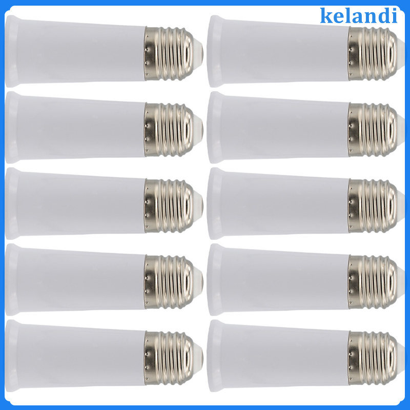 💡 10Peças Adaptador Soquete E27 Extensor Para Lâmpadas Branco Simples