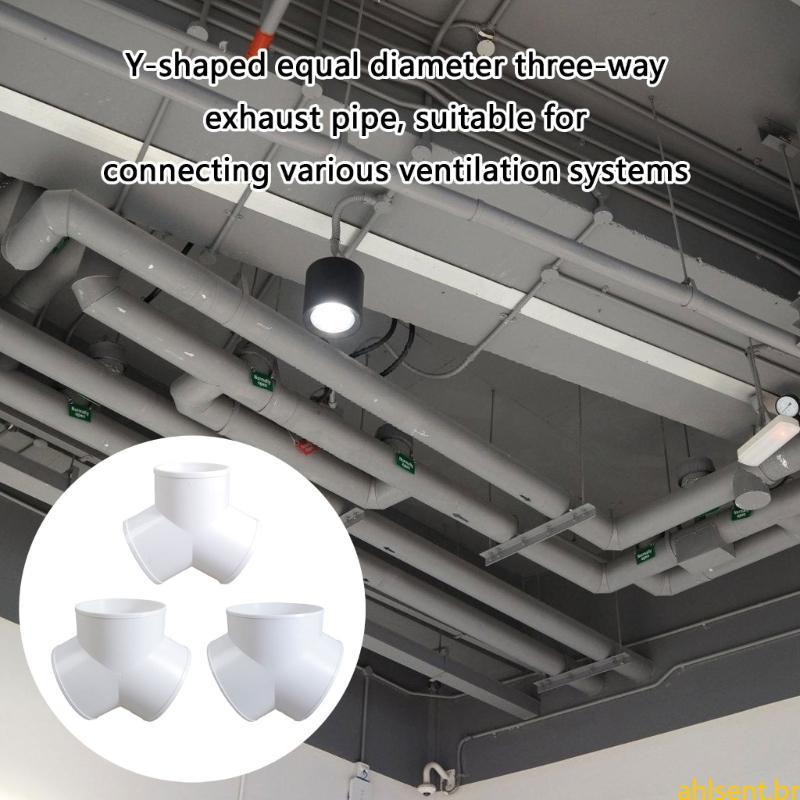 Todo O Acoplador Rápido Da Junção Do Tubo De Ventilação Conector Duto De Exaustão PVC Fácil De Instalar