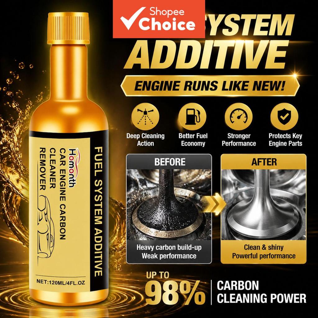 Limpador de Carbono de Motor Automotivo 120ml, Limpador Catalisador | Eficiência de Combustível, Depósito de Carbono,