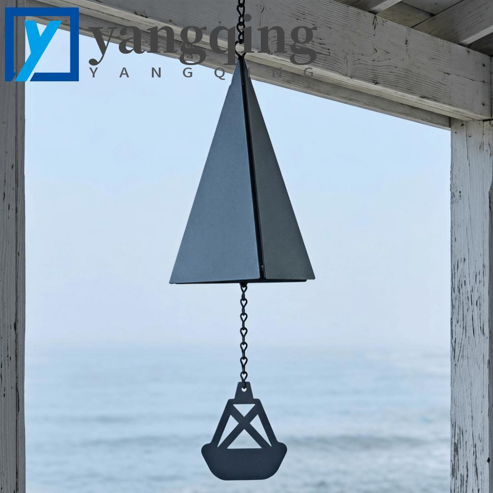 Carrilhão De Vento Triangular YANGQING , Pingente De Retrô De Ferro , Sino De Metal Rústico Durável Criativo