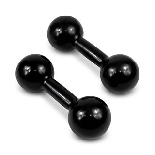 Par de Halter 3Kg Emborrachados para Musculação e Treino Funcional TL