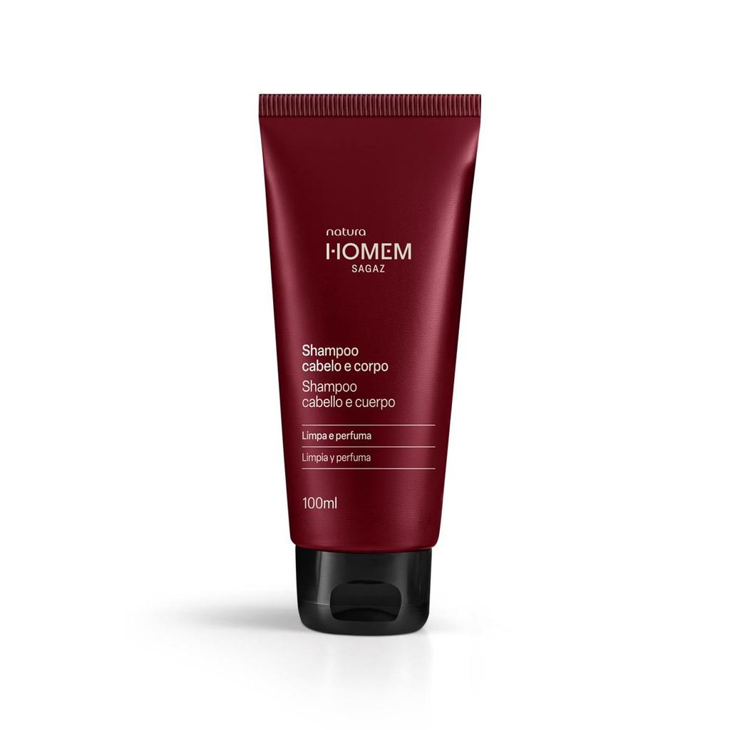 Shampoo Cabelo, Barba e Corpo Natura Homem Sagaz de 100ml