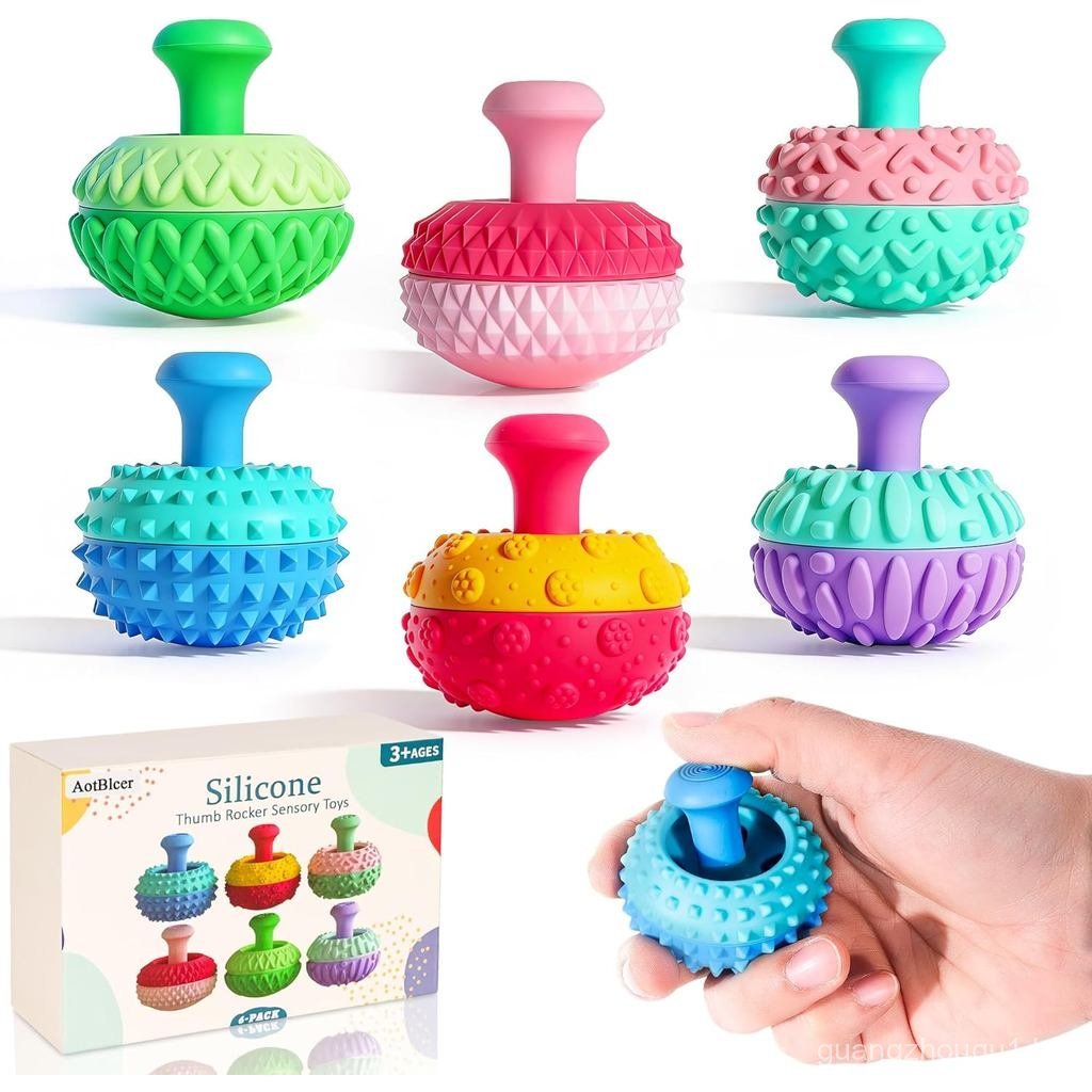 Brinquedos Sensoriais para Crianças, 6 Peças de Brinquedos Sensoriais Tácteis para Alívio do Estresse, para Autismo, TDA