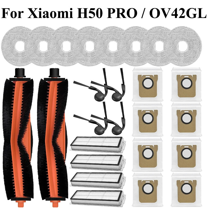 Para Xiaomi H50 PRO/OV42GL Robô Aspirador De Pó Peças Principal Escova Lateral M