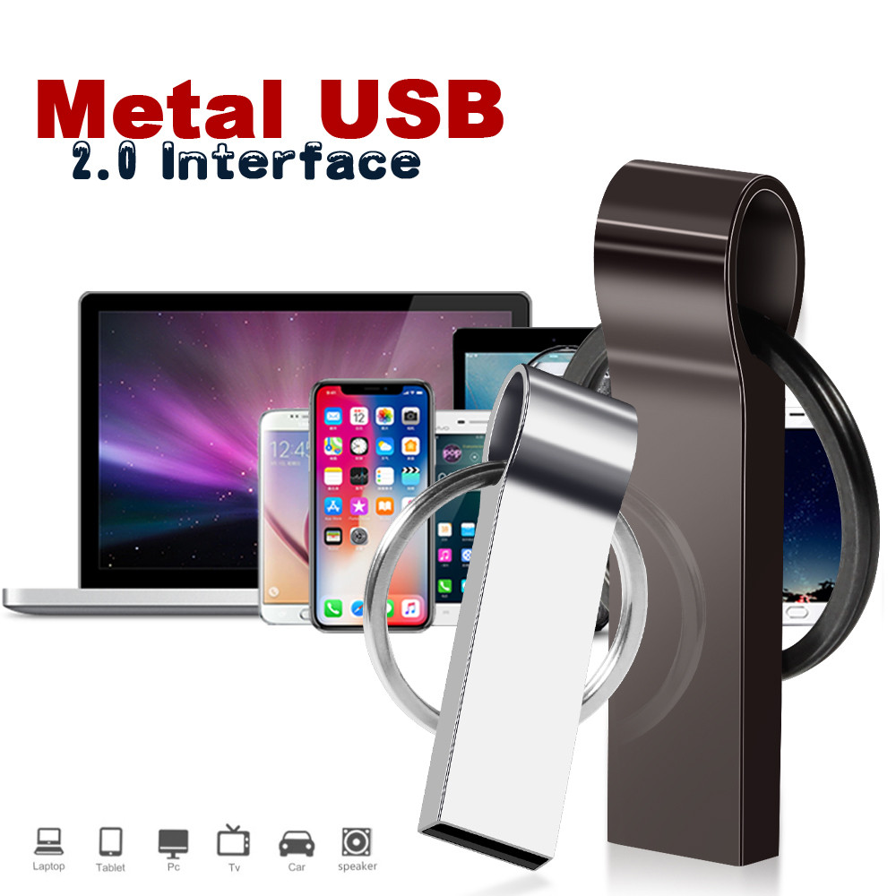 Unidade flash USB Em Formato De Apito 16GB Pendrive De Metal Prateado 8GB Mini Pen drive 4GB Chaveiro Grátis 32GB Presen