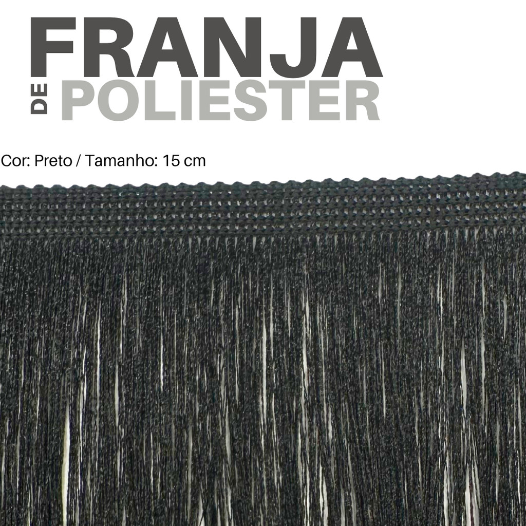 Franja Para Customização: 100% Poliester: Caimento Perfeito