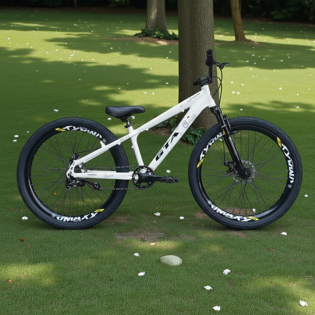 Bicicleta Aro 26 GTA Rebel Single Freeride 1x1 Downhill Rodas Vmaxx Freio a Disco Pneu Flame Balão Bike Sem Marcha Grau