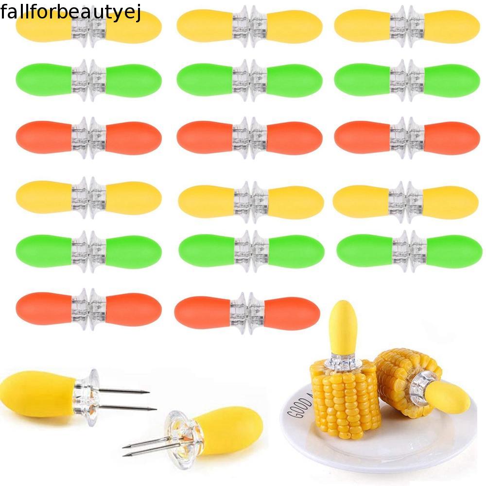 FALLFORBEAUTYEJ Espeto De Milho Suprimentos Para Churrasco Casa Na Espiga Cozinhar Suportes Doce Garfos De Frutas