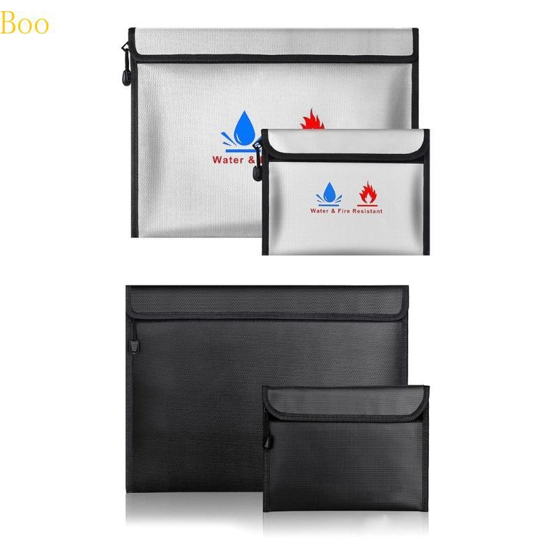 Boo Bolsa De Armazenamento De Arquivo Seguro Para Dinheiro À Prova D'água De Fogo Documentos De Arquivos De