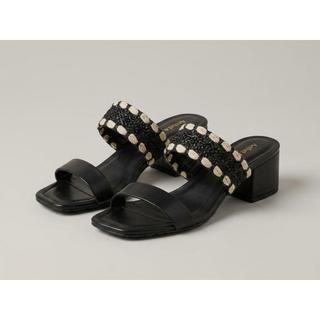 envio imediato Sandália salto  tira ráfia tendência elegância super confortável STEL1