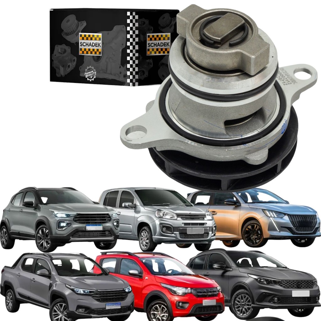 Bomba Água FIAT Argo / Cronos / Mobi / Uno - 1.0 1.3 8v Firefly (Schadek 20.304 90002112)