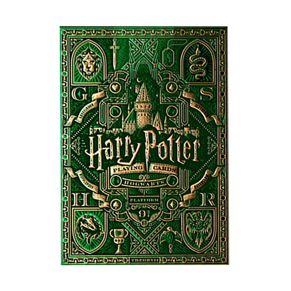 Baralho Harry Potter Playing Cards Hogwarts Sonserina [Verde] - Theory11