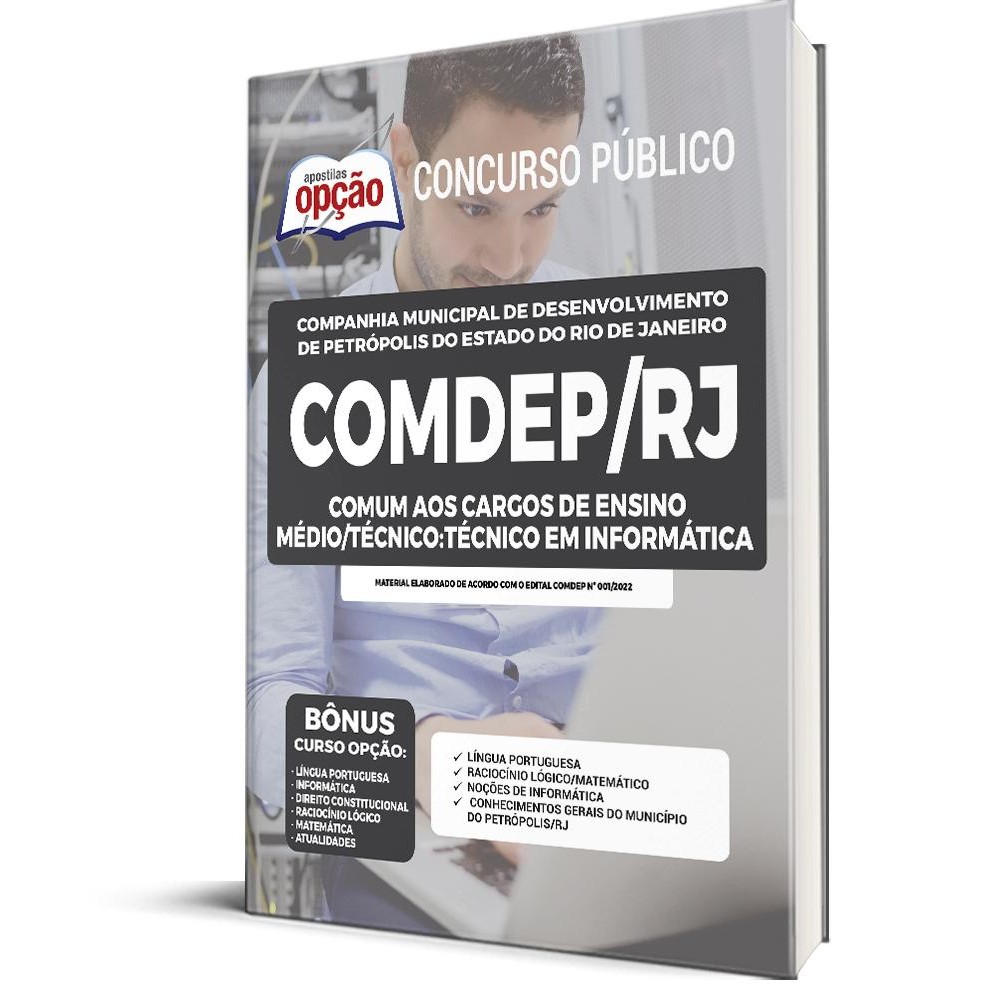 Apostila COMDEP-RJ - Médio: Comum aos cargos de Ensino Médio/Técnico: Técnico em Informática