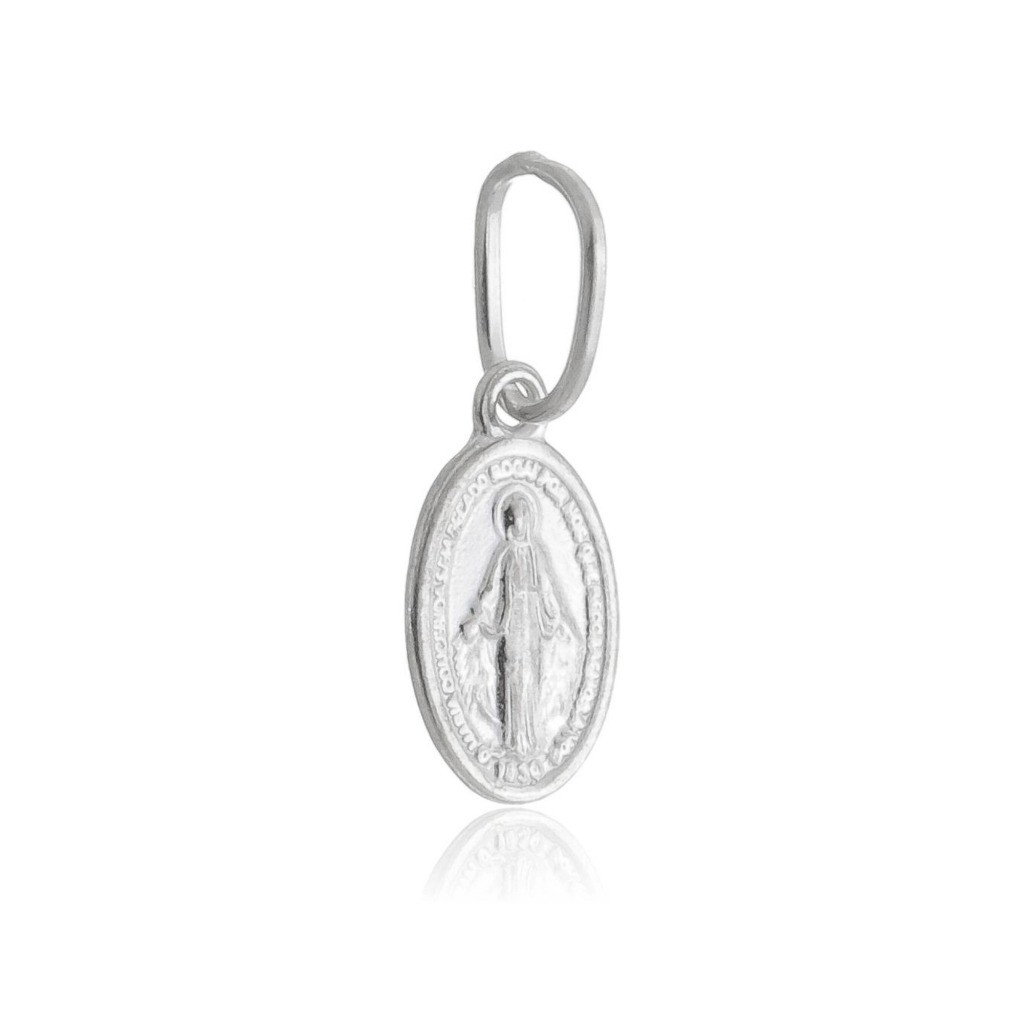 Pingente Prata Nossa Senhora Mini Prata 925 - Elluxe Joias