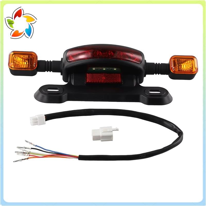 LED Lanterna Traseira Da Bicicleta Elétrica Sinal De Volta Lâmpada E-Bike Indicador De Luz Ciclismo Peças Modificadas