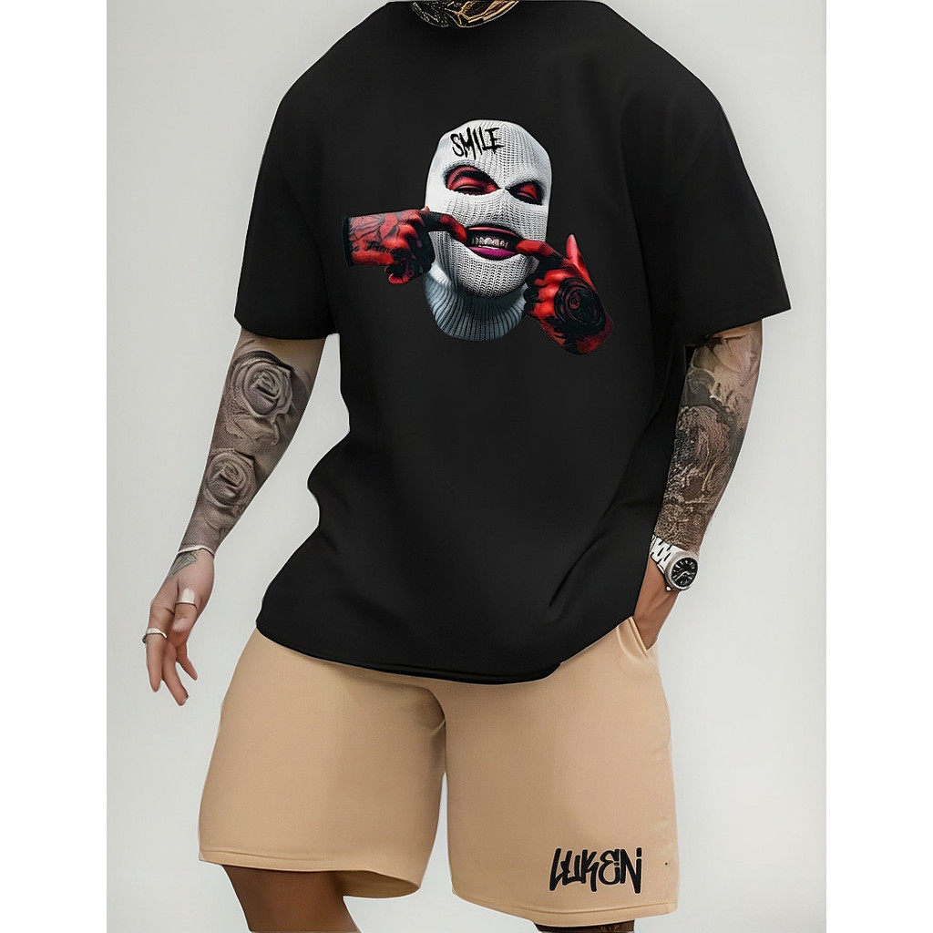 camiseta e bermuda Conjunto Masculino Streetm Luken Bermuda Masculina TECTEL