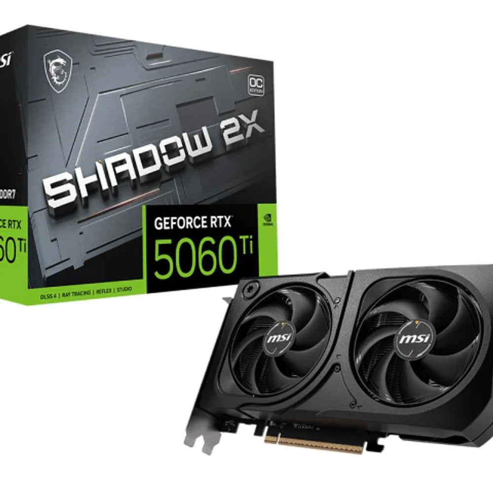 Placa de Vídeo  Vga Msi Gf Rtx5060 Ti Shadow Oc Plus 2X 8Gb 128 Bits  Hdmi/3X Dp - 912-V536-023