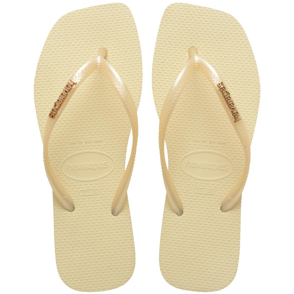 Chinelo Havaianas Slim Square Logo Metallic