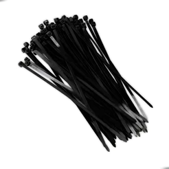 Cinta Nylon Enforca Gato Preto 10cm x 3,2mm Universal p/ Cabos e Mangueiras Durável Organização Eficiente