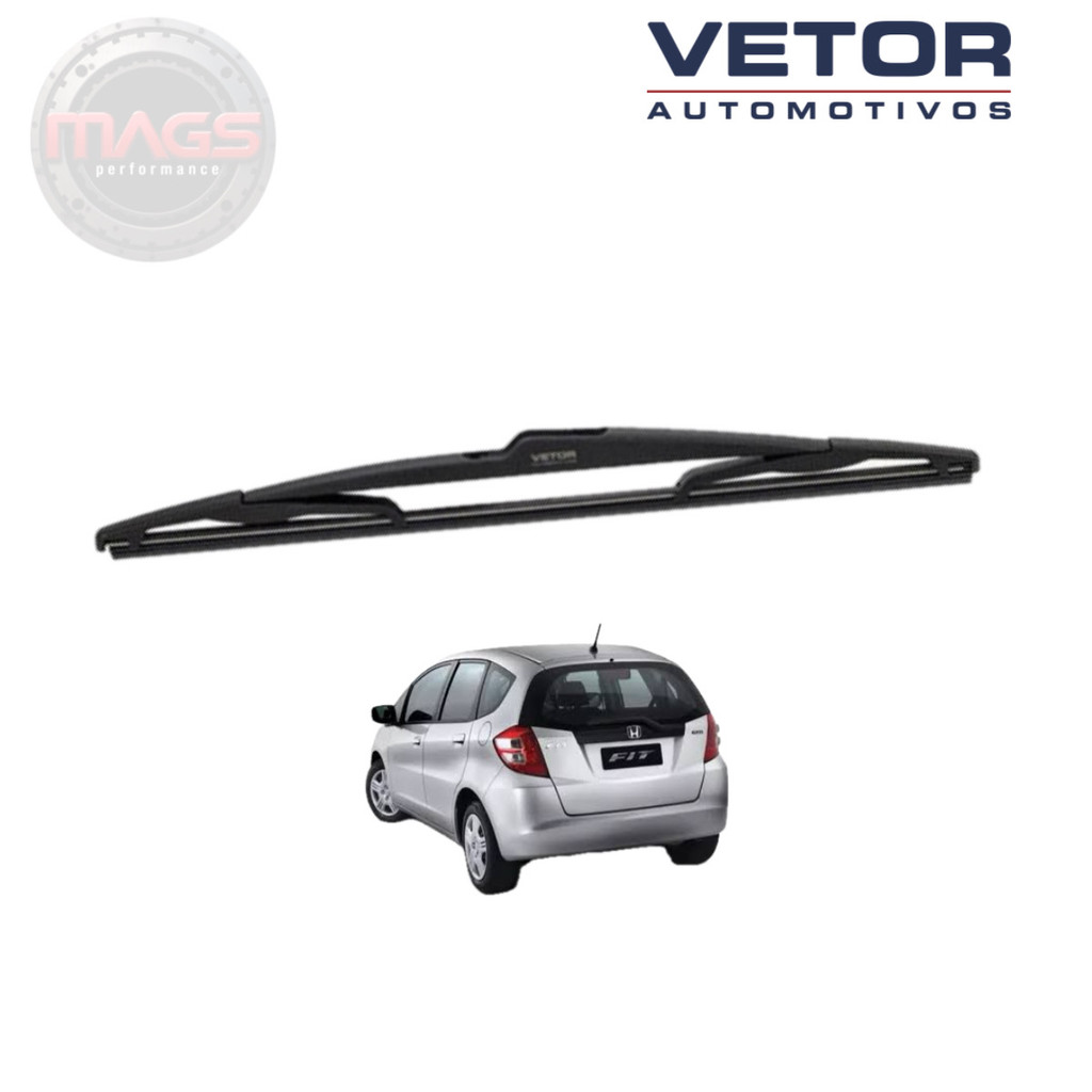 Palheta Traseira Fit 2009 / 2010 / 2011 / 2012 / 2013 / 2014 / Limpador Traseiro Original Vetor